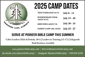 Pioneer Bible Camp 300 spot ad
